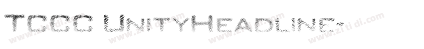 TCCC UnityHeadline字体转换